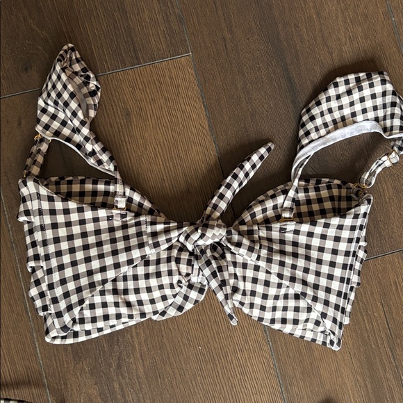 Montce Black and White Checkered Gingham Bikini Set - Picture 3 of 10